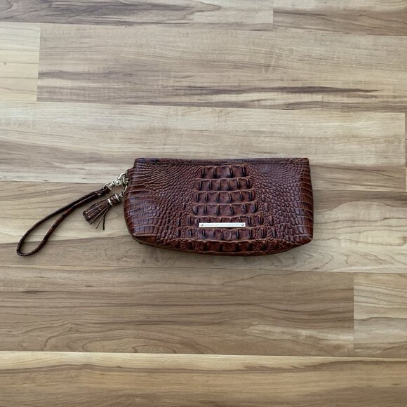 Brahmin Kayla Wristlet in Pecan Melbourne - Picture 1 of 12